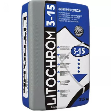Затирка Litokol Litochrom 3-15 C.40 антрацит (25 кг) Затирка Litokol Litochrom 3-15 C.40 антрацит (25 кг)