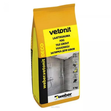 Затирка Weber-Vetonit Деко 21 сливки (5 кг) Затирка Weber-Vetonit Деко 21 сливки (5 кг)